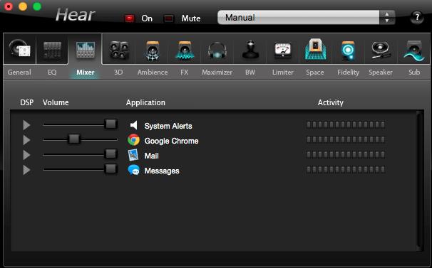 You can select the desired applications volume bar and manually adjust it to your liking.