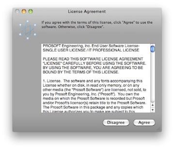 You will need to agree to the “License Agreement” by choosing the “Agree” button.