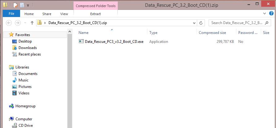 After the download finishes, go to the downloads folder and extract the file.
