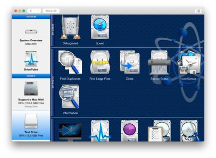 Select the drive that you wish to change the icon of on the left and click the “IconGenius” utility.