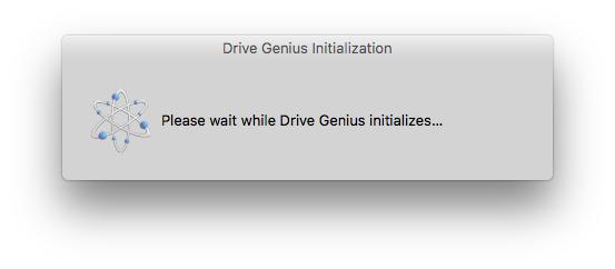 Drive Genius Initialization.