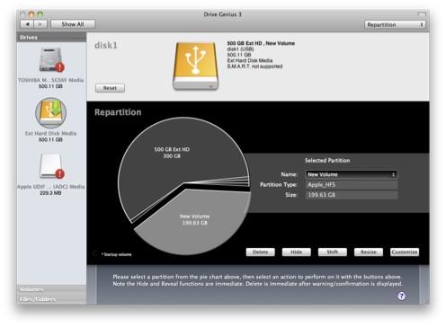 After the Add is complete, the volume will be shown in the Pie Chart.