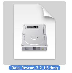 When the download completes double click on the Data-Rescue_3.2.4_US.dmg file from its downloaded location.