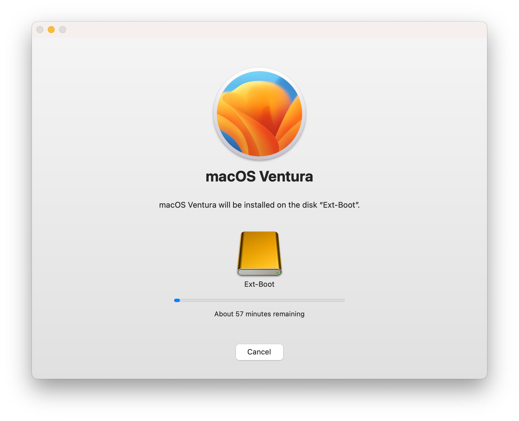 MacOS Installer Progress