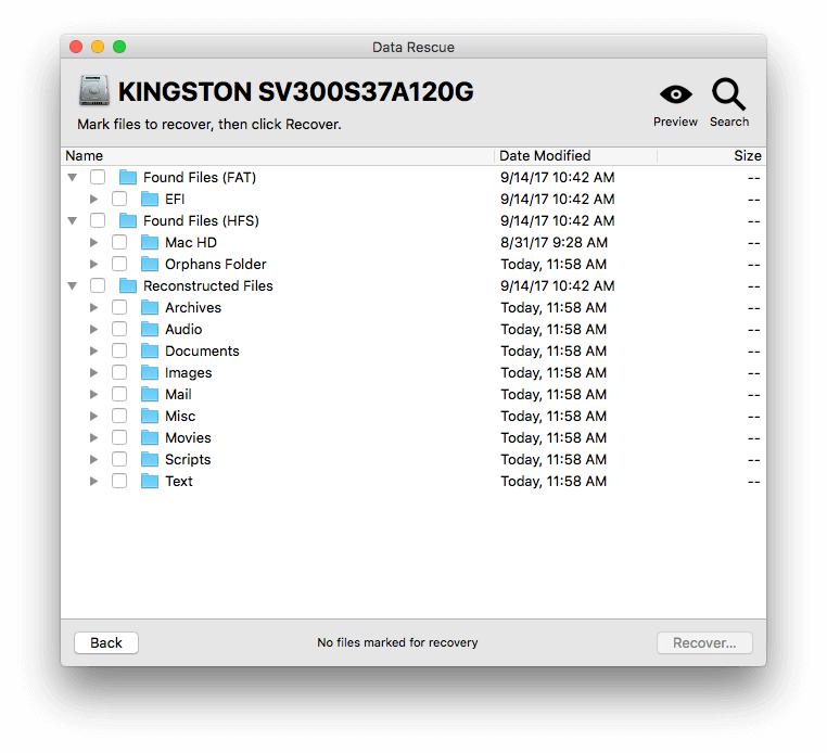 Recovering Files From Mac Drive
