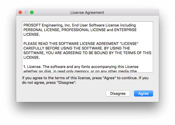 Data Rescue installer License Agreement.