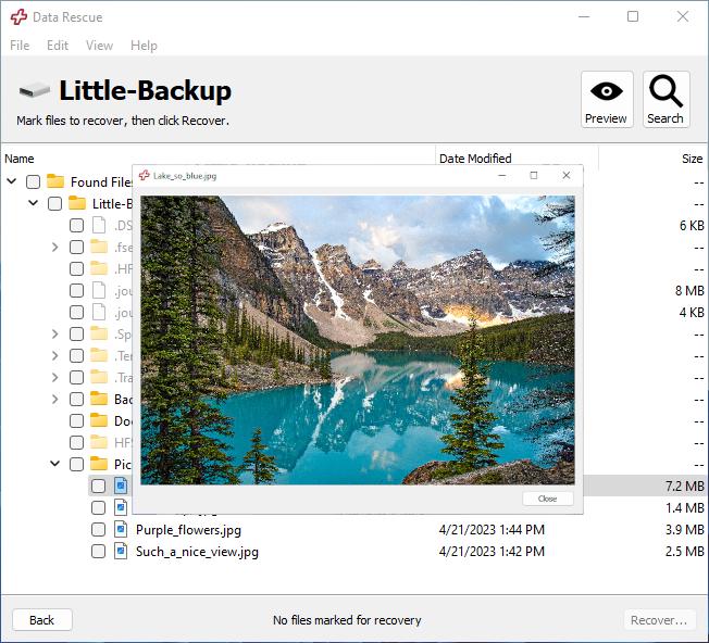Preview Your Recoverable Files