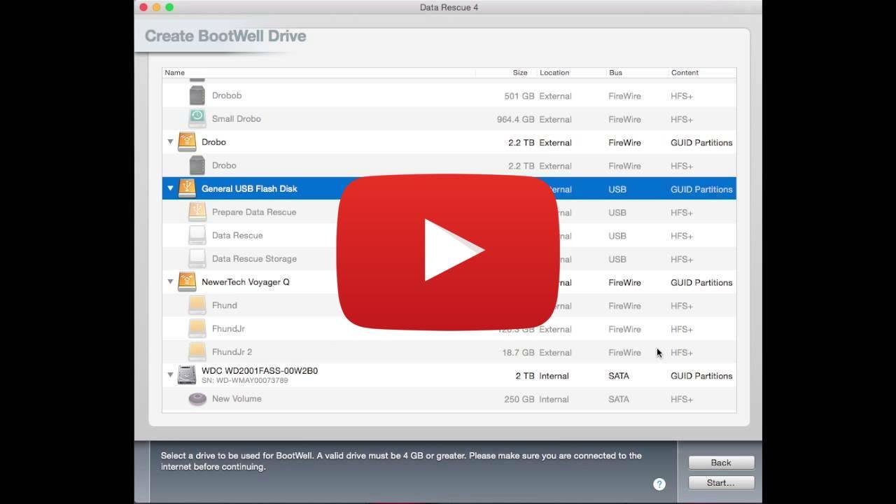 How To Recover An Internal Mac Hard Drive (using a Data Rescue's BootWell)